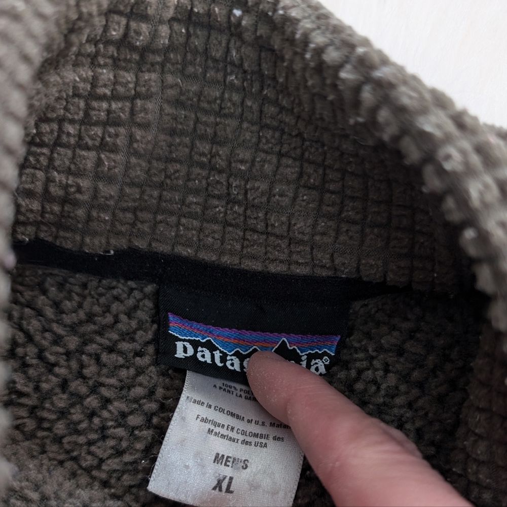 Patagonia Men’s 2009 MARS R2 Regulator Army Green Fleece Jacket XL - Picture 5 of 9